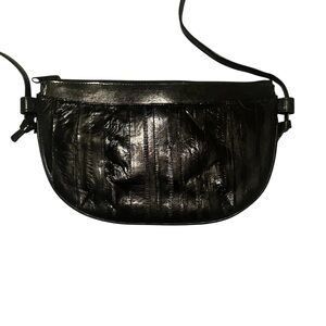 Black Vintage Eelskin Purse